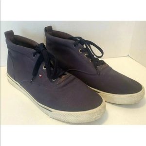 Tommy Hilfiger Reddington Mens Canvas Style Mid Top Shoes Size 10 Blue